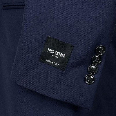 Todd Snyder Made In Italy Shawl Collar Blue Twill Dinner Tuxedo