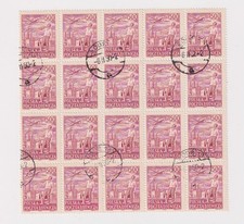 (poland)1950 Sc C27 air,set,block of 20,used,Scarce!    x329
