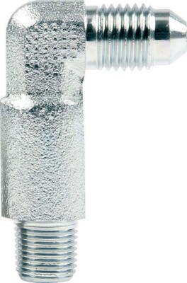 Allstar Performance 50021 Adapter Fitting Tall 4AN To 1/8 NPT 90 Degree Steel
