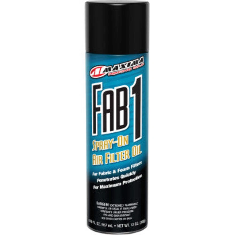 Maxima Fab1 Spray-On Air Filter Oil 13oz Aerosol #61920 Fabric & Foam Oil Spray