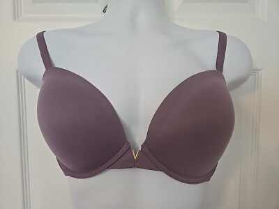 Victoria's Secret Push Up/Push Up. Size 36DD Purple Comfort Gold V
