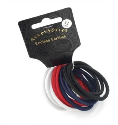 12er-Pack Spectator Shade Snag Free Endlose Haargummi Wackeln Haarbänder Krawatten