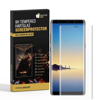 4x 9H Hartglas für Samsung Galaxy Note 8 FULL CURVED Schutzglas Displayglas HD