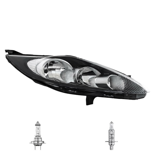 Halogen Scheinwerfer Rechts H7/H1 FüR Ford Fiesta VI Inklusive Lampen-image