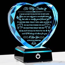 Sister Gifts from Sister Brother with Colorful LED Base Birthday Gifts Idea f...