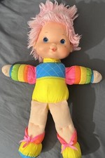 Vintage 1983 Hallmark Rainbow Brite Tickled Pink Baby Brite Doll Pink Hair 15"