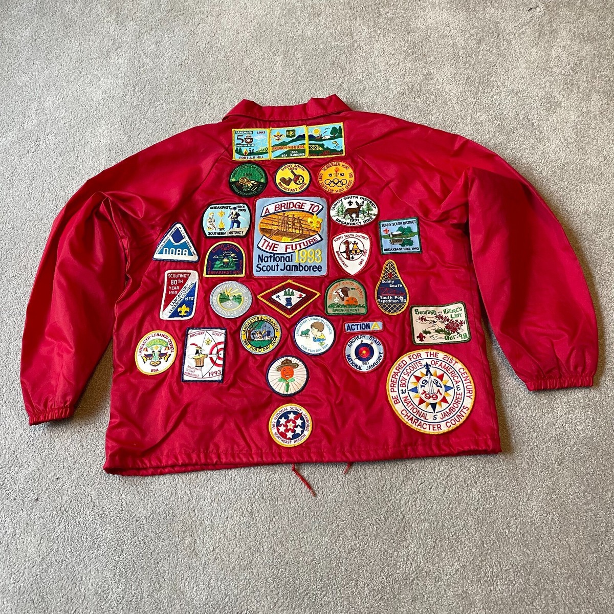 70's BOY SCOUTS OF AMERICA ヴィンテージジャケット VINTAGE Boy Scouts of America Shirt 14 Neck Green 70s Button