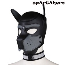 Puppy Play Mask Hood Slave Cosplay Fetish SM Games for Couples Restraint Kits