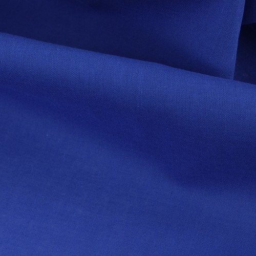 Stoff Meterware Uni Kobalt Blau Voile Bio Baumwolle Bekleidung Sommer Bluse Deko - Bild 3 von 5