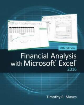 Financial Analysis with Microsoft Excel 2016, 8E - Paperback - GOOD