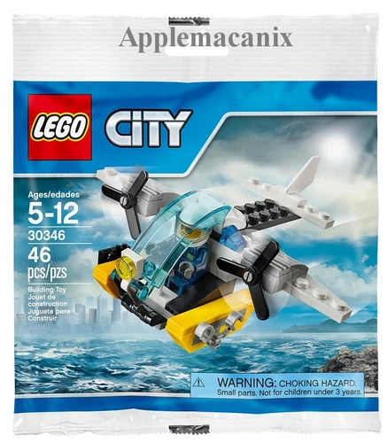 NEW SEALED LEGO City 30346 Police Prison Island Helicopter Polybag FAST USA SHIP