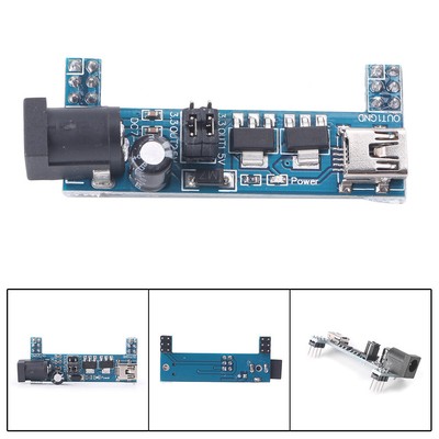 Mini USB MB102 Breadboard Power Supply Module 3.3V/5V Solderless 1Pcs po