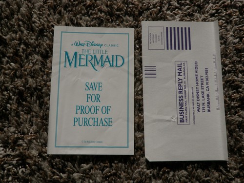 Disney VHS - The Little Mermaid - Original Cover Black Diamond BANNED COVER Art - Picture 9 of 9