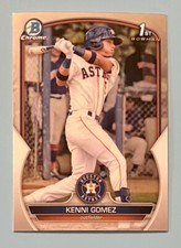 2023 Bowman Chrome Kenni Gomez #BCP-40 Houston Astros 1st Bowman