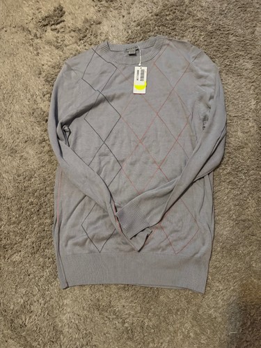 Mens Antigua Golf Sweater, NWT, Grey, M - 第 1/1 張圖片