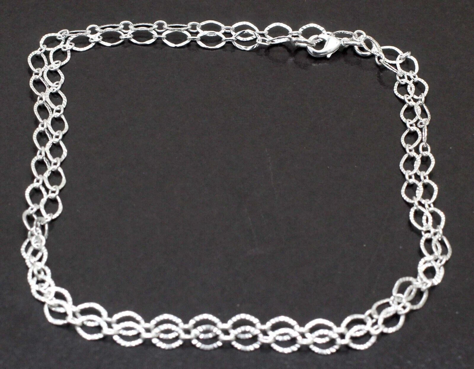 925 Sterling Silver Handmade Jewelry Beautiful Adorable Chain Necklace S-20-22"