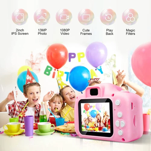 1080P Kinder Digitalkamera HD Mini Camcorder für Kinder Foto Video 32G TF Karte - Bild 4 von 24