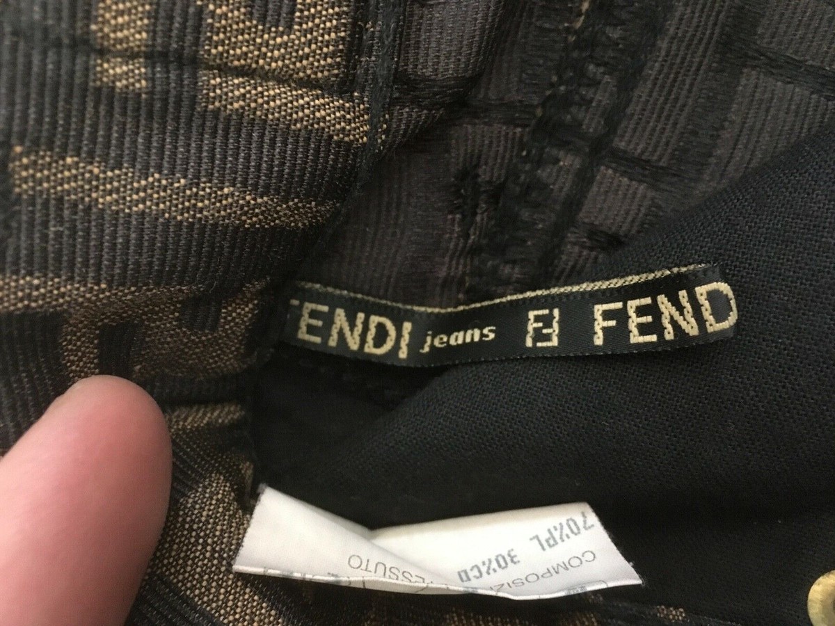 FENDI gonna tessuto Fendi marchio taglia 42 LUNGHEZZA 50 cm