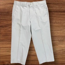 Dockers Pants W34 L29 Classic Fit Khaki Pants Flat Front Stretch Waistband