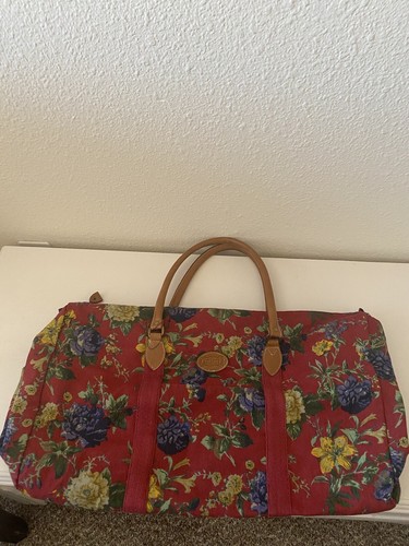 floral duffle bag weekender