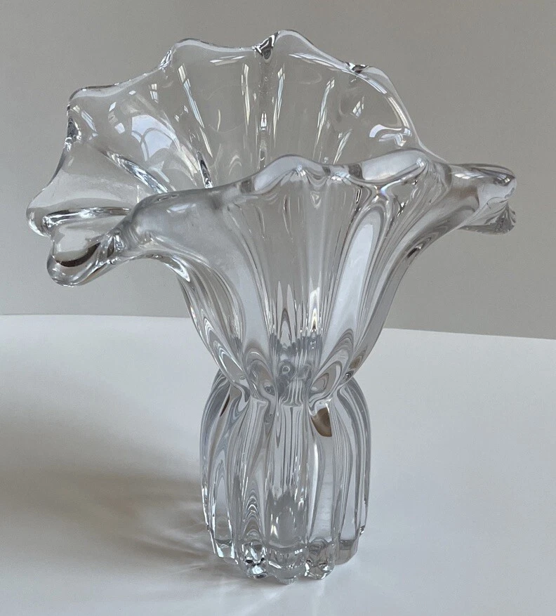 美丽艺术 Vannes Cofrac 9 英寸水晶花瓶法国 — 第 2/4 张图片