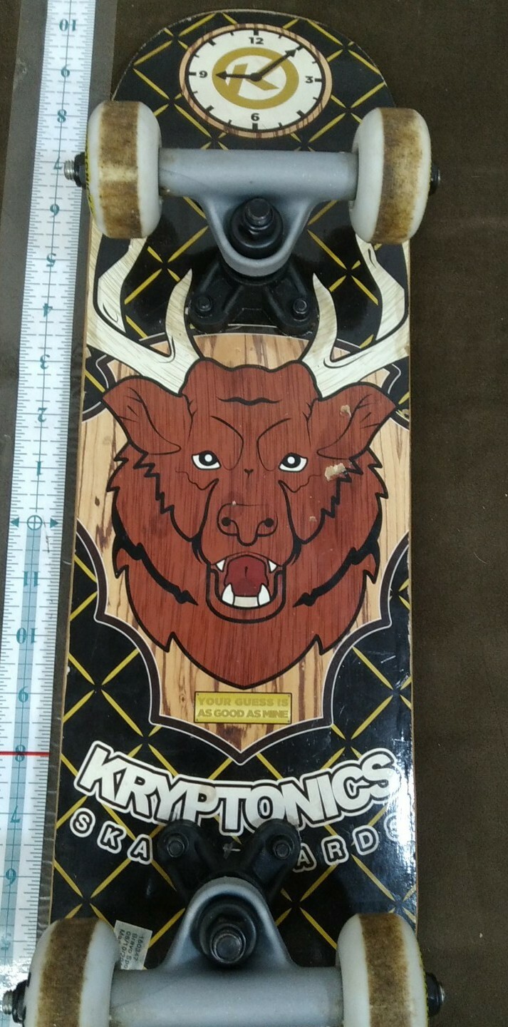Kryptonics KRYPSTIK 2017 Reissue Deck Skateboard 29.75 X 10 Old