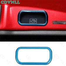 For Toyota CHR C-HR 2018-2022 Blue Steel Tailgate Rear Door Switch Cover Trim 1*