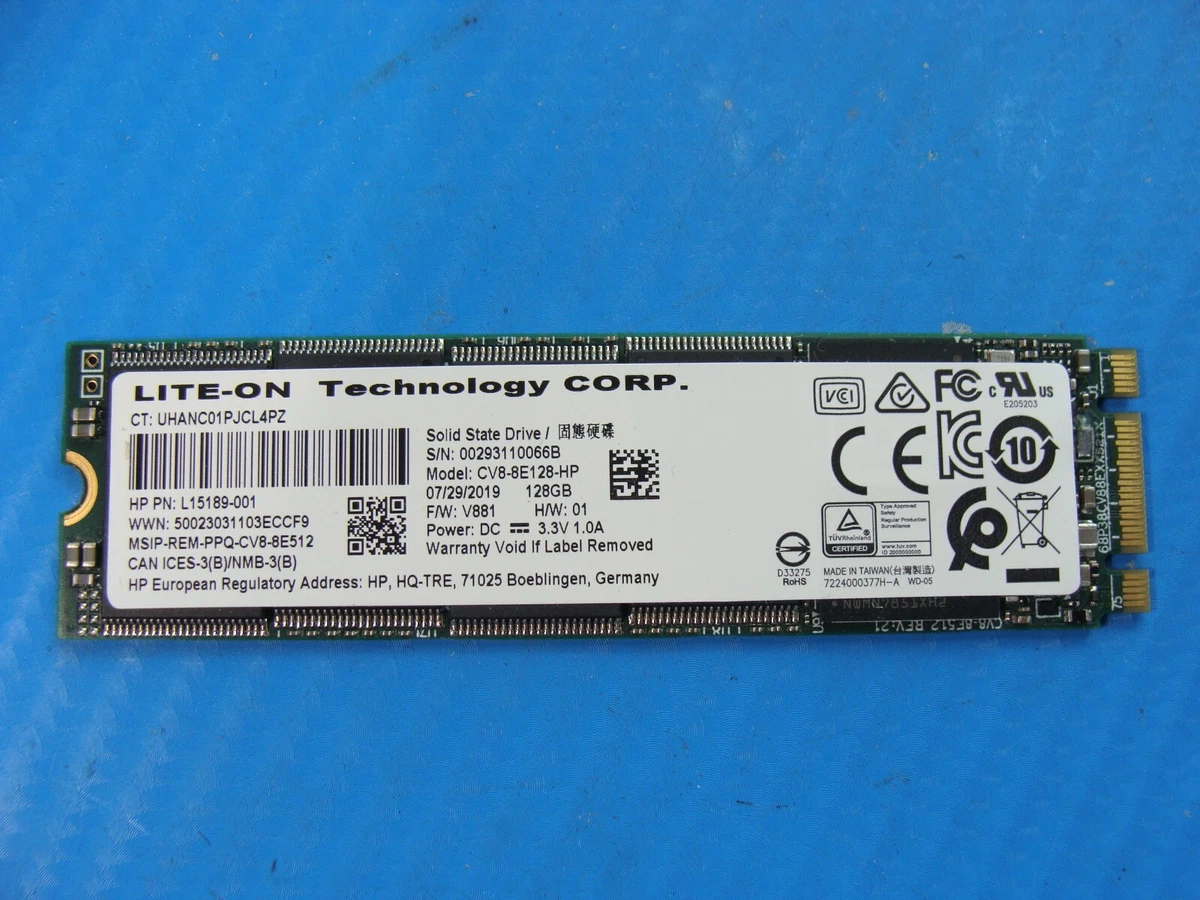 SSD M.2 128 Go - CV1-8B128 - SATA III - Pour PC Portable - Occasion état Parfait