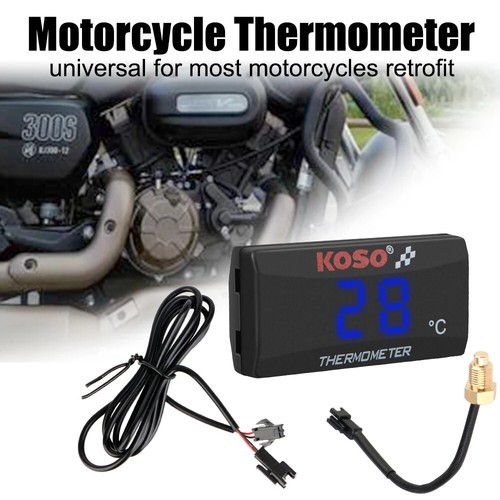 12V 0~120°C Monitor Motorcycle Thermometer Water Tank Retrofit Temperature Meter - Photo 24/26