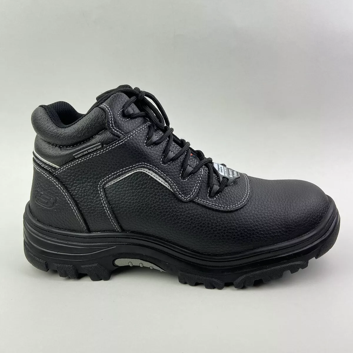Skechers steel toe hotsell work boots memory foam