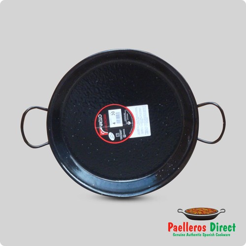 30cm Authentic Spanish Enamelled Steel Paella Pan eBay