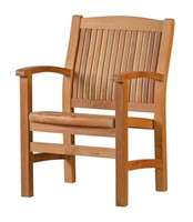 Teak Sessel Brighton Premium Kernholz Komfortabel Armsessel Gartenstuhl Balkon