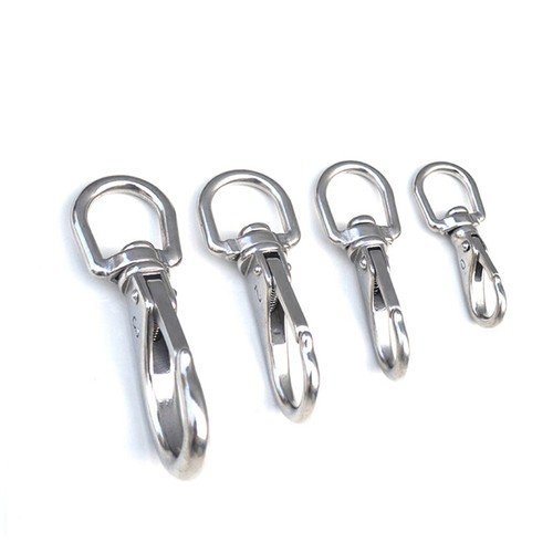 Stainless Steel Large Swivel Lobster Clasps Carabiner Snap Keychain M4 M5 M6 M7 - Picture 9 of 15