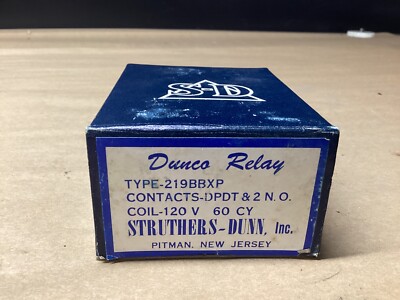 Struthers-Dunn 219BBX-P 12 Pin Relay 110VAC 10A 60Hz #103F124PR6*CO