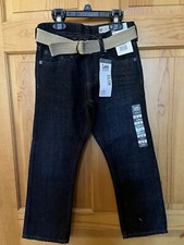 NWT Lee Dungarees Boys Slim Fit Jeans size 8 dark blue EUC