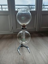 Grande cafetière Hellem 6/8 tasses, verre pyrex, années 50 