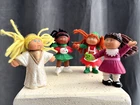 Set of 4 Vtg McDonalds Cabbage Patch Kids- PVC   Toys Used 1992-1994