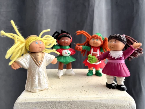 Set of 4 Vtg McDonalds Cabbage Patch Kids- PVC   Toys Used 1992-1994
