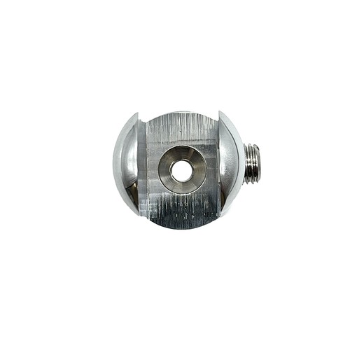 CRL 1222CHR Chrome 15/16" Diameter No-Drill Shelf Clamp for 1/2" Glass - Picture 2 of 5