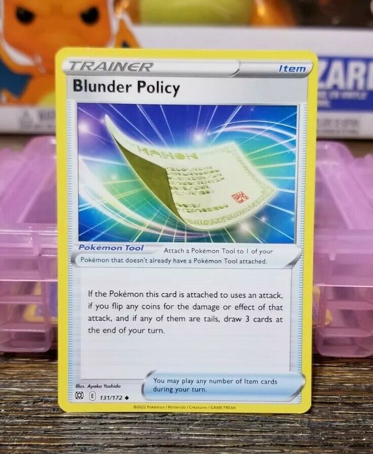 Pokemon Blunder Policy 131/172 Uncommon Trainer Brilliant Stars Pokemon  NM/M