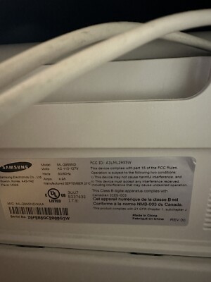 Samsung ml-2955nd laser printer