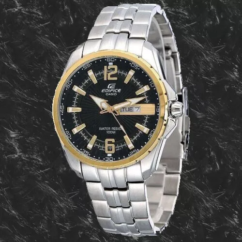 Casio EDIFICE Mens Stainless Steel 100M WR Dress Watch EF 131D 1A9