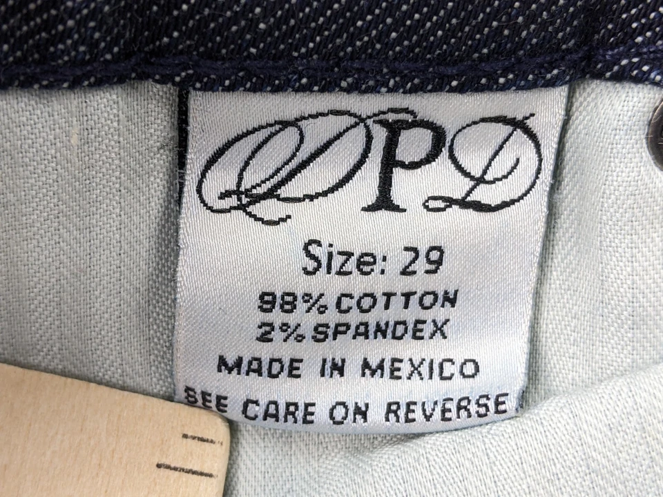 Pantalones de mezclilla Express DPD para mujer 29 tiro bajo acampanados lavado oscuro de lujo premium Foto 2 de 4