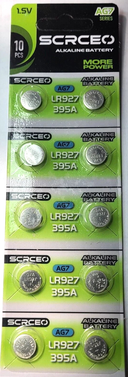LR927 10PK 1.5V ALKALINE (GREAT EXP 12/30) 395 AG7 SR57 280-48 FREE SHIP&TRAK image 1