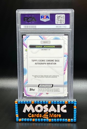2023 Topps Composite Cosmic Chrome Autographs Chad Johnson PSA 10 GEM MT #CJ - Bild 2 von 2