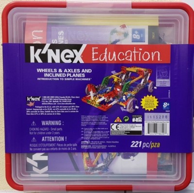 KNEX Education MINT Räder, Achsen, Schräghobel einfache Maschinen 78620 ~NEU~