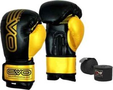 Guanti da boxe in pelle EVO Maya MMA GEL sacco da boxe Muay Thai kick boxing UFC treno