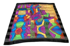 Multicolored PICASSO Print Scarf 38 x 38