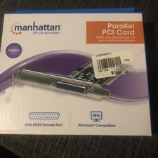 Manhattan 158220 Parallel PCI Card.  DB25 Printer Port Controller Card