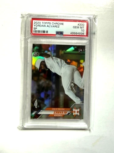 2020 Topps Chrome SP Variation #200 Yordan Alvarez RC Rookie GEM MINT PSA 10
